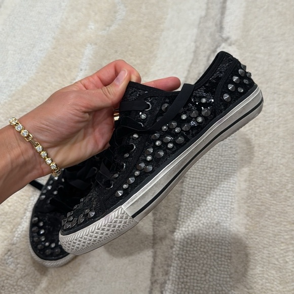 Ash studded sneakers with rhinestones - Picture 4 of 4